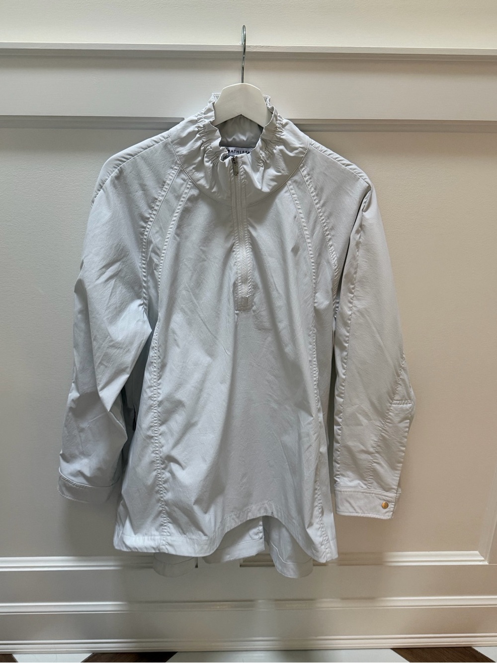 Athleta lightweight a-line 1/4 zip windbreaker jacket